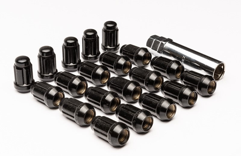 Geared/Bulge 'Class 10' Steel Wheel Nuts Electroplated Black